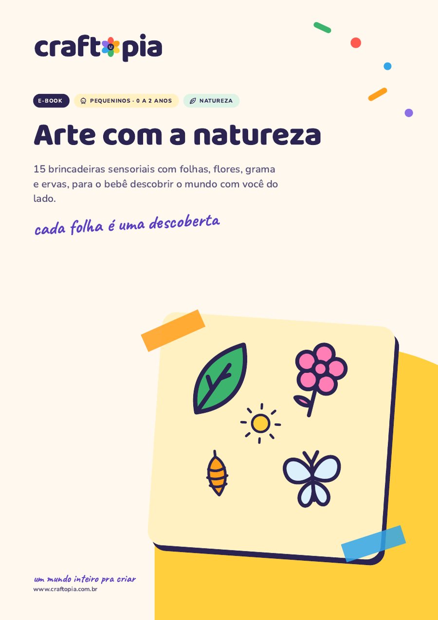 Página 1 de amostra de Arte com a natureza para pequeninos