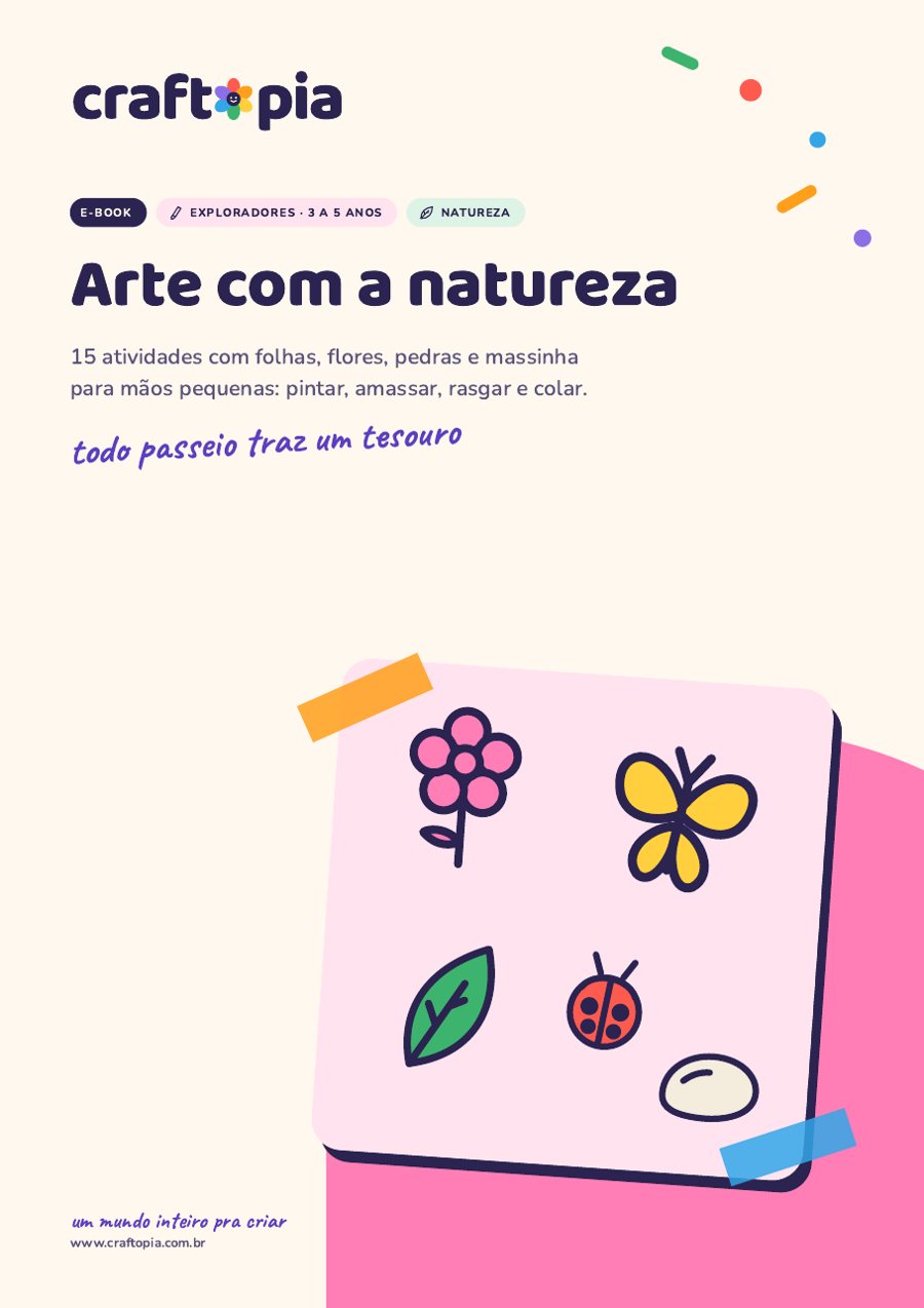 Capa de Arte com a natureza para exploradores