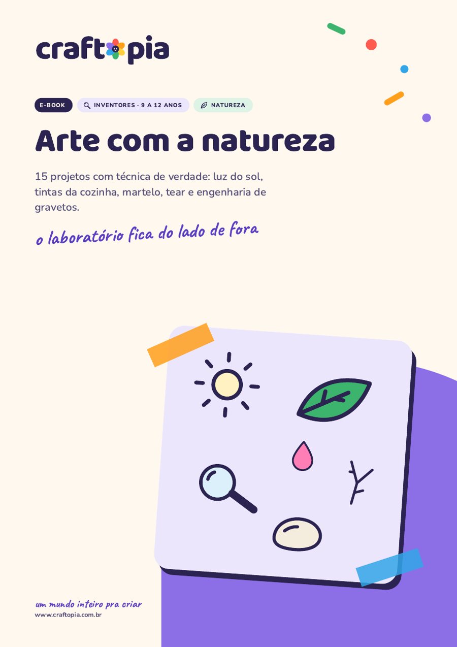 Capa de Arte com a natureza para inventores