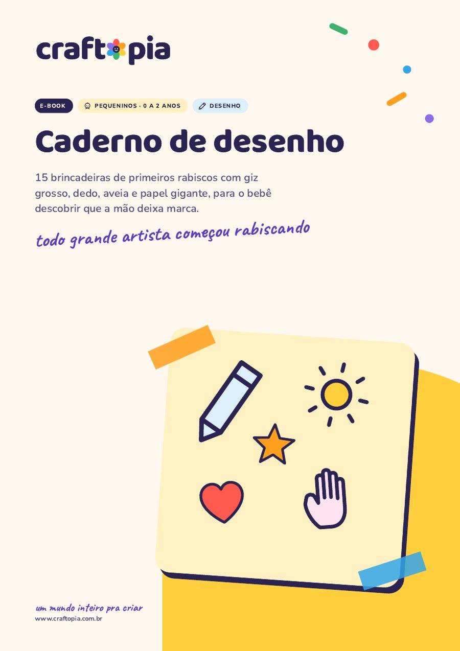 Capa de Caderno de desenho para pequeninos