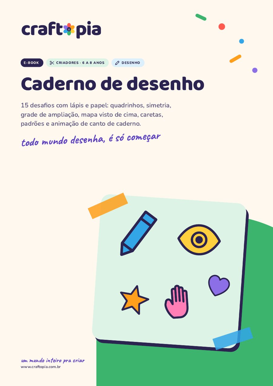Capa de Caderno de desenho para criadores