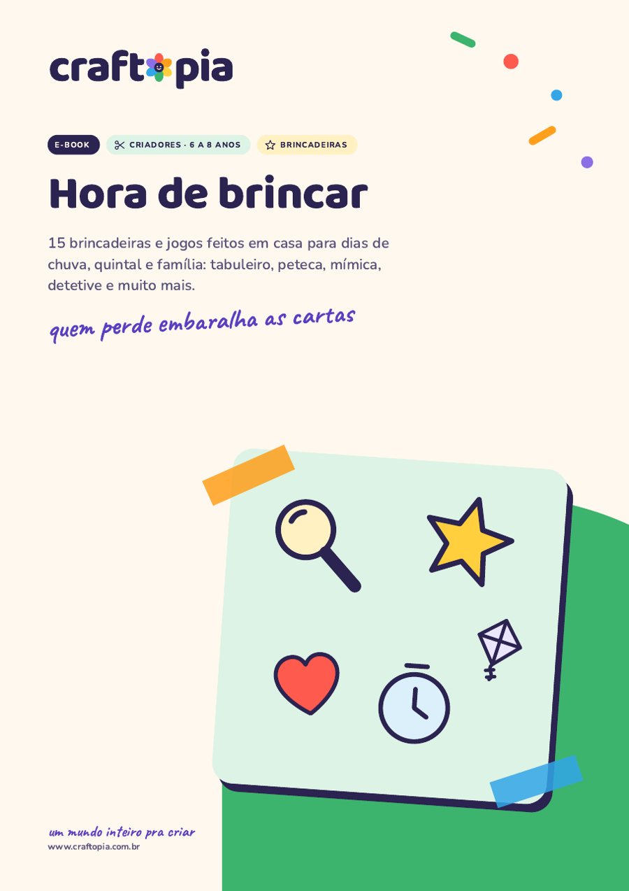 Página 1 de amostra de Hora de brincar para criadores