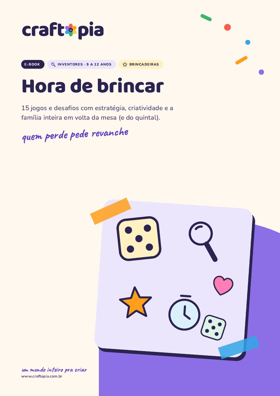 Página 1 de amostra de Hora de brincar para inventores