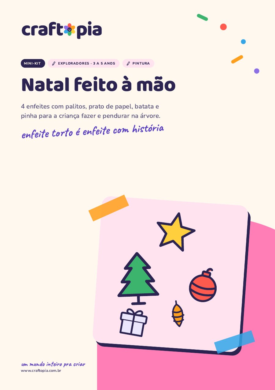 Capa de Natal feito à mão para exploradores