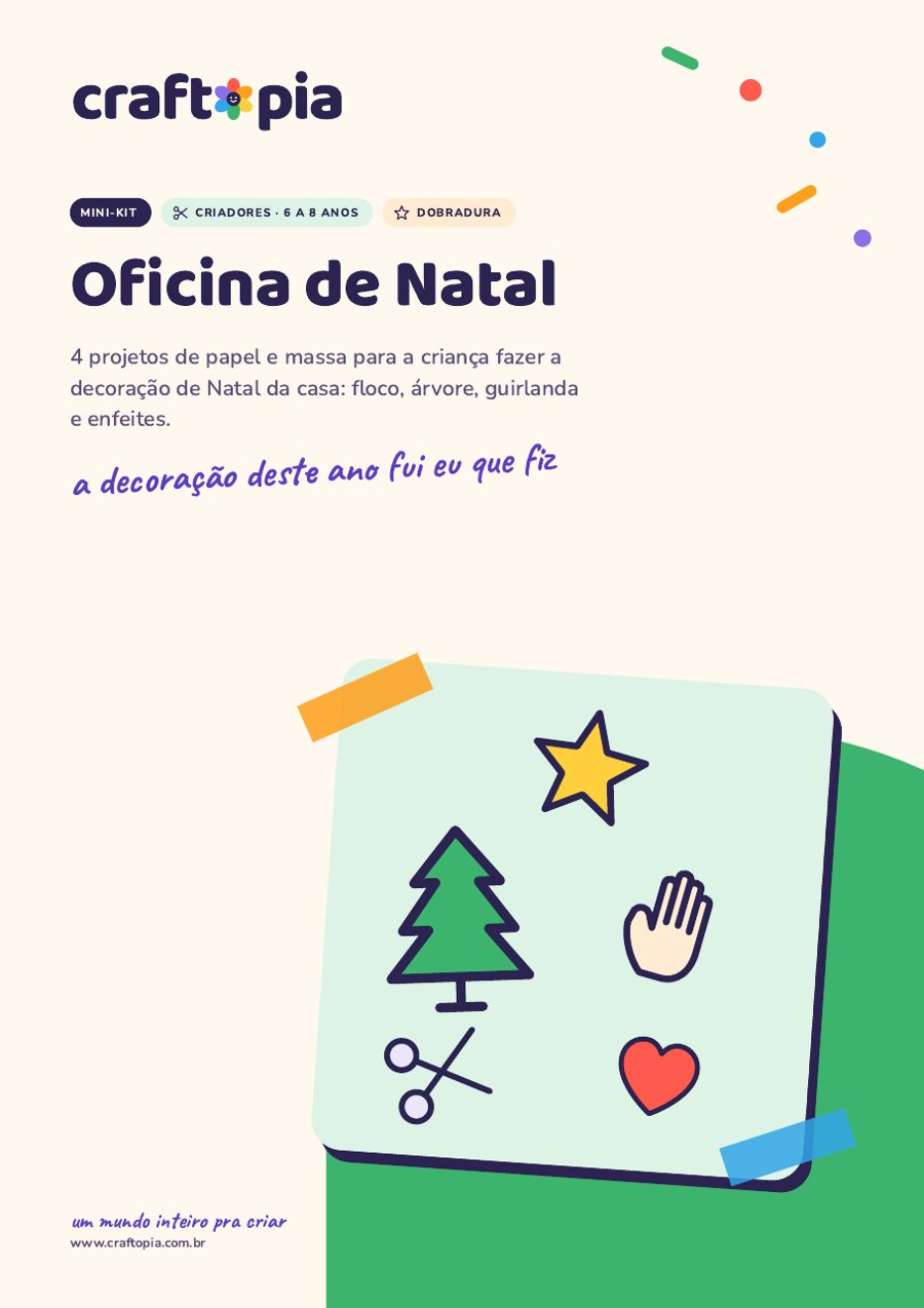 Página 1 de amostra de Oficina de Natal para criadores