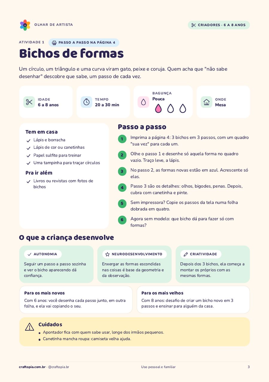 Página 2 de amostra de Olhar de artista