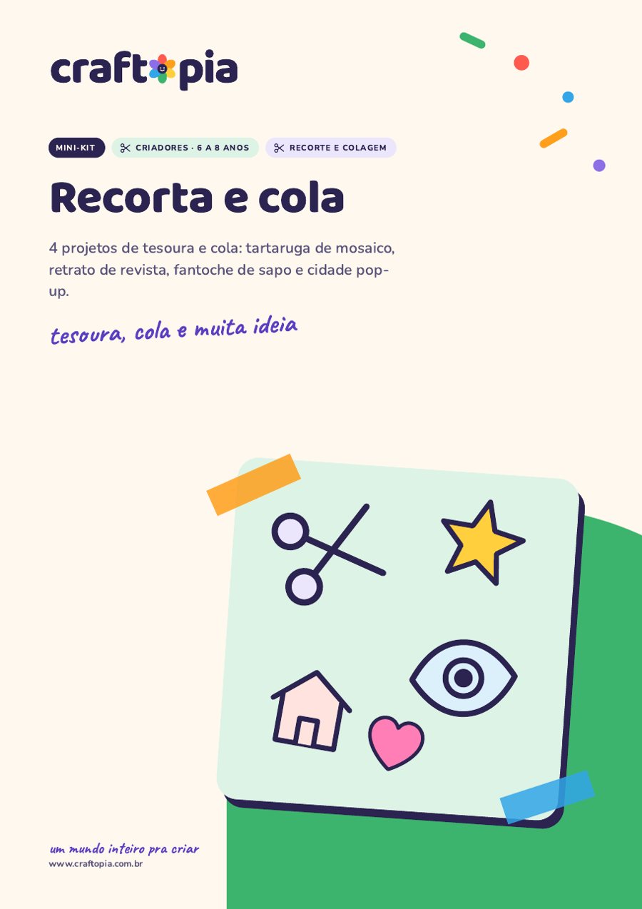 Página 1 de amostra de Recorta e cola