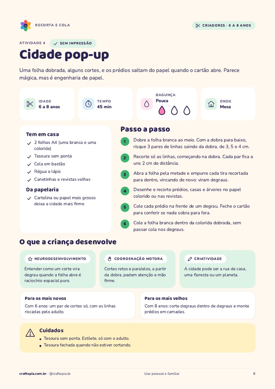 Página 5 de amostra de Recorta e cola
