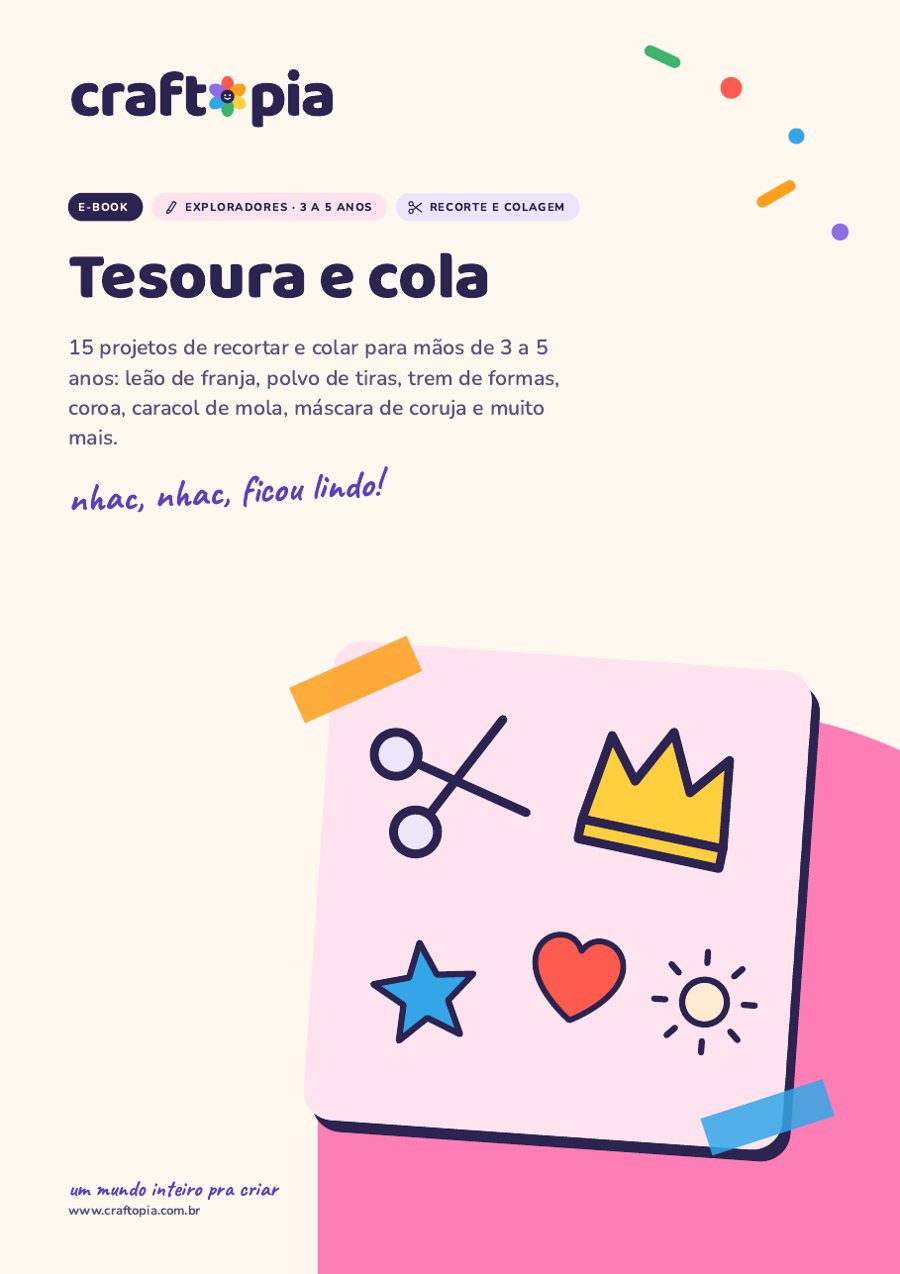 Capa de Tesoura e cola para exploradores