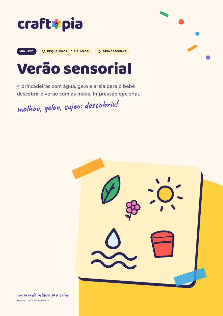 Capa de Verão sensorial dos pequeninos