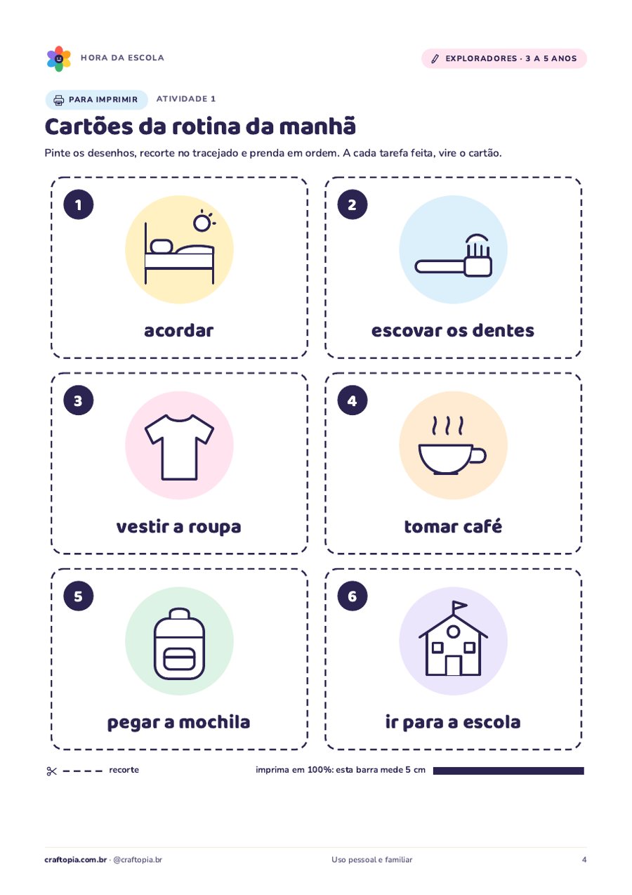 Página 3 de amostra de Hora da escola para exploradores